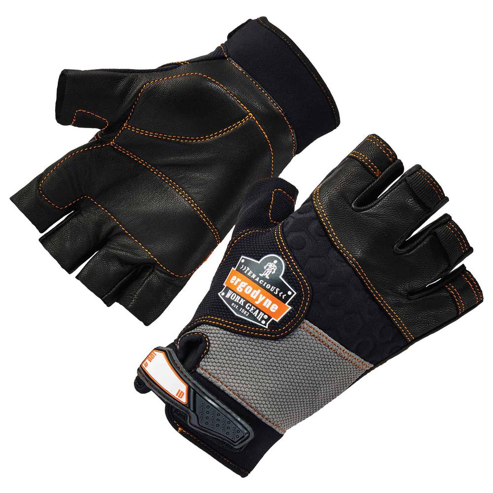 New DECADE Work Glove 49202 Medium Left Hand Driver Style Half-Finger 