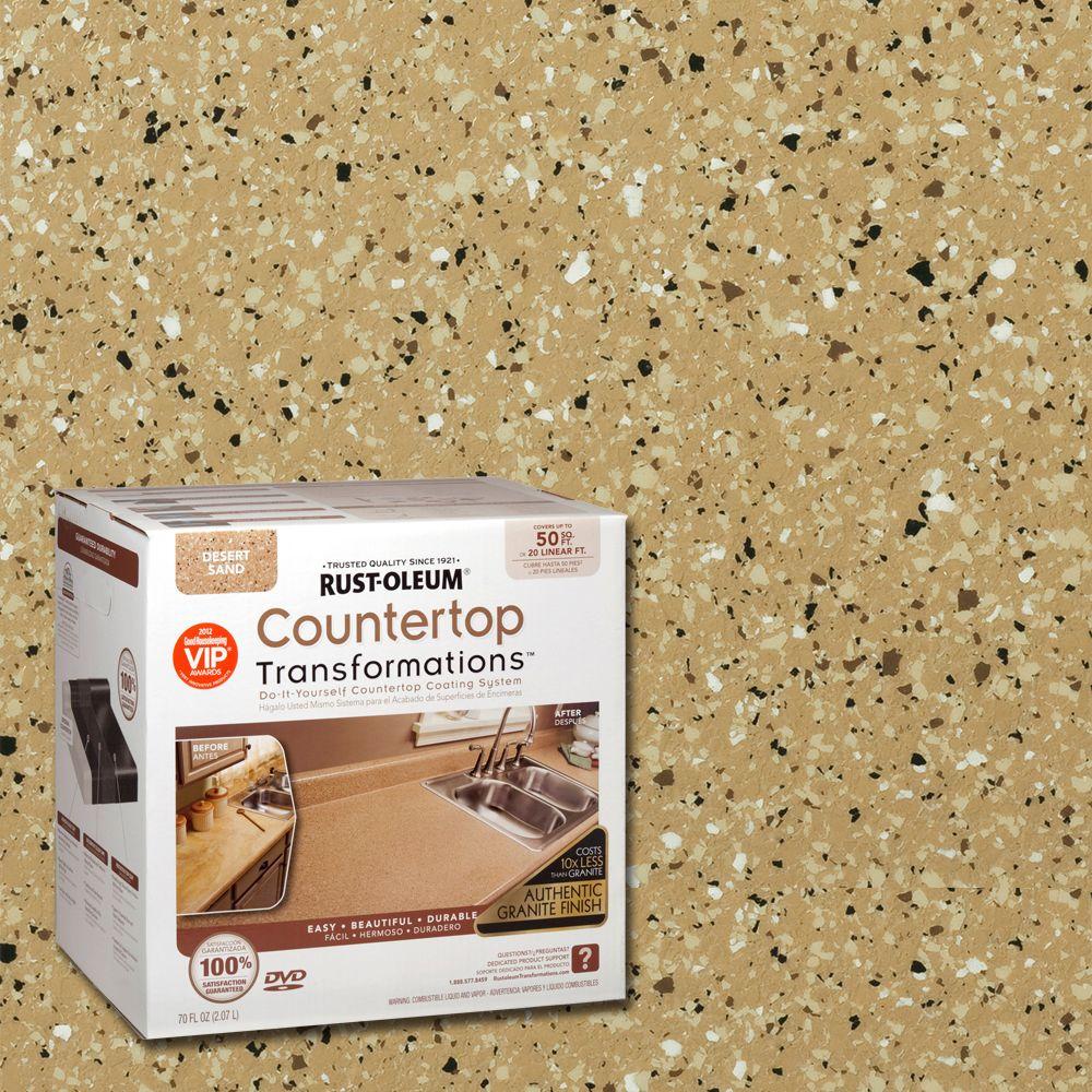 Rust Oleum Transformations 70 Oz Desert Sand Large Countertop Kit 6 Rust Oleum Transformations 70 Oz Desert Sand Large Countertop Kit
