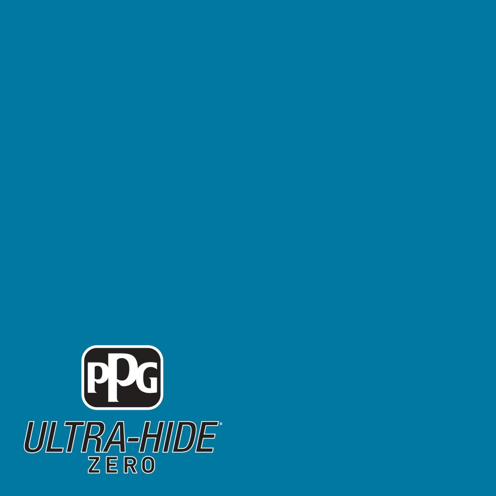 Ppg 1 Gal Hdpb40d Ultra Hide Zero Pacific Turquoise Flat Interior Paint