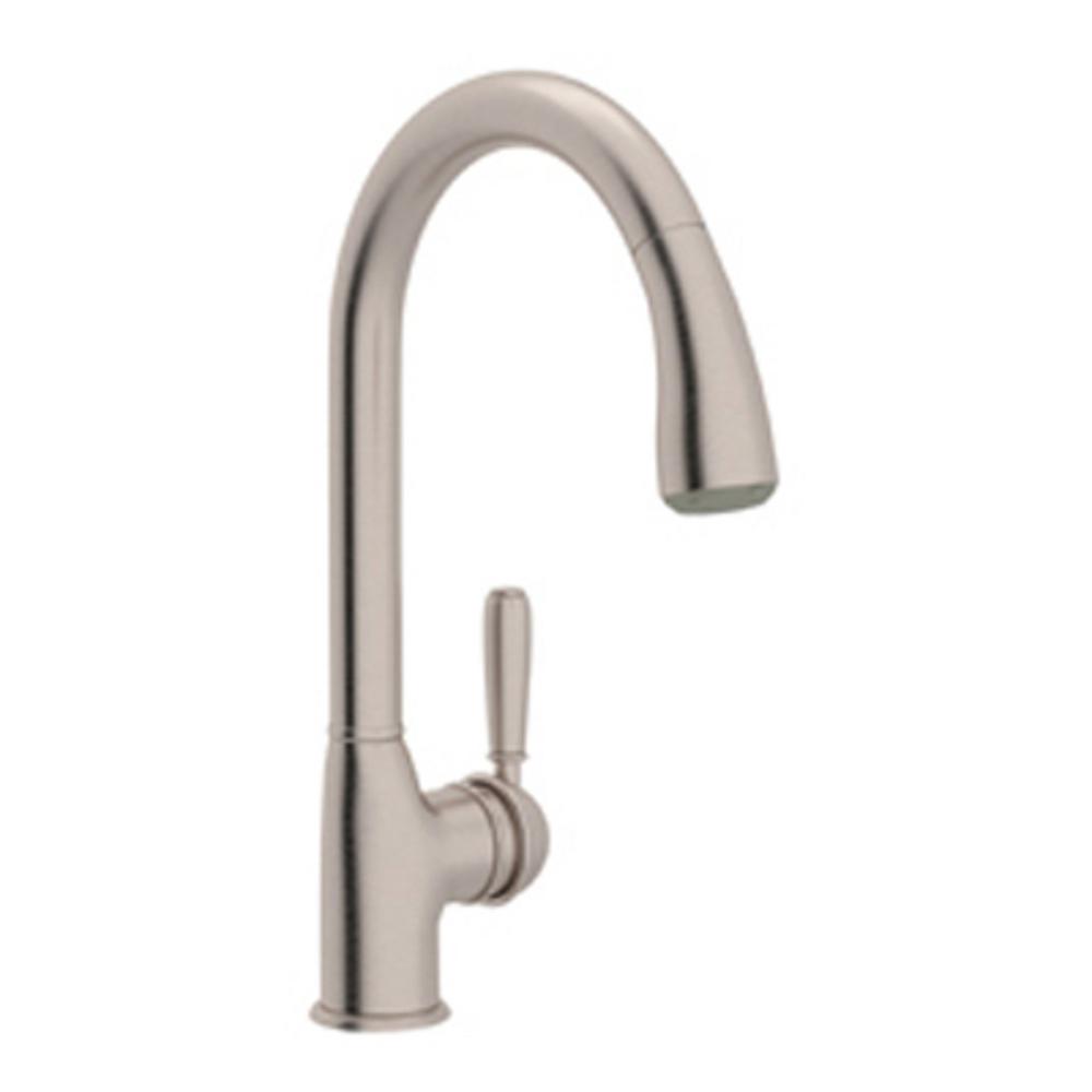 Rohl Classic Single Handle Pull Down Sprayer Kitchen Faucet In