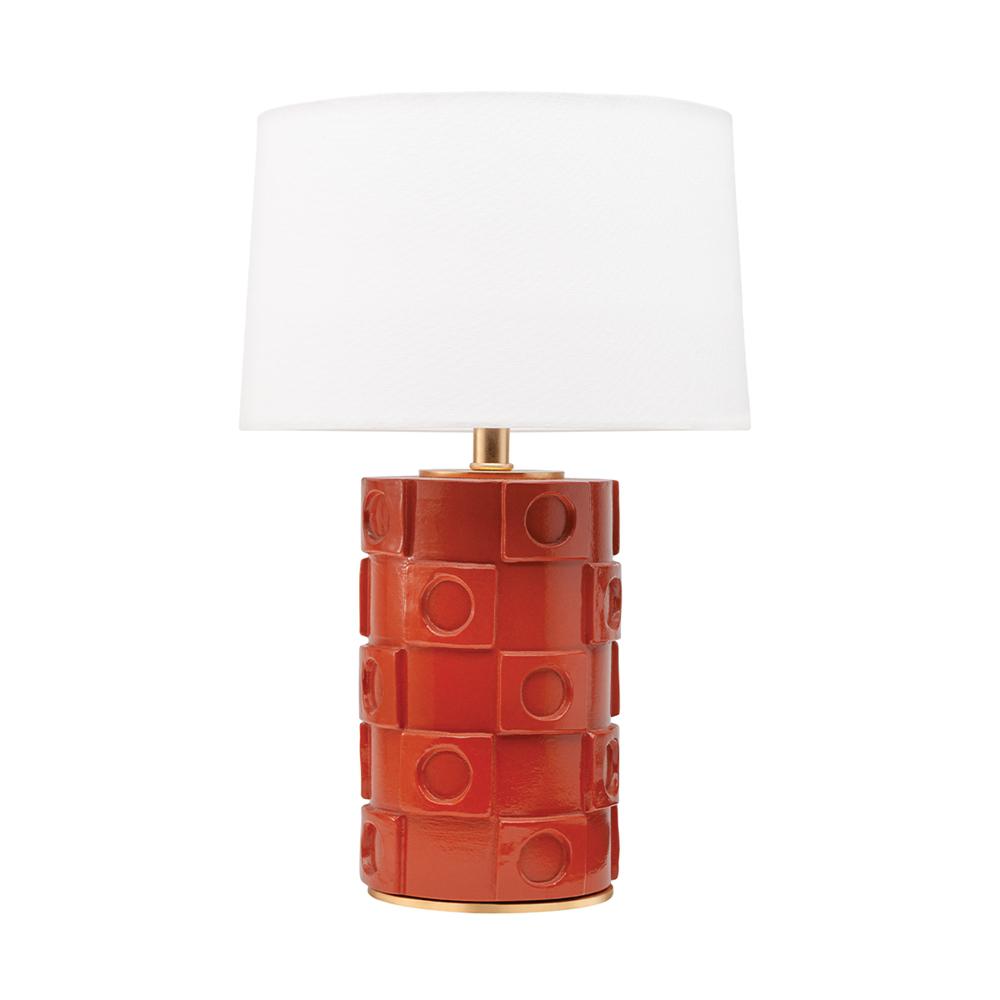 burnt orange floor lamp