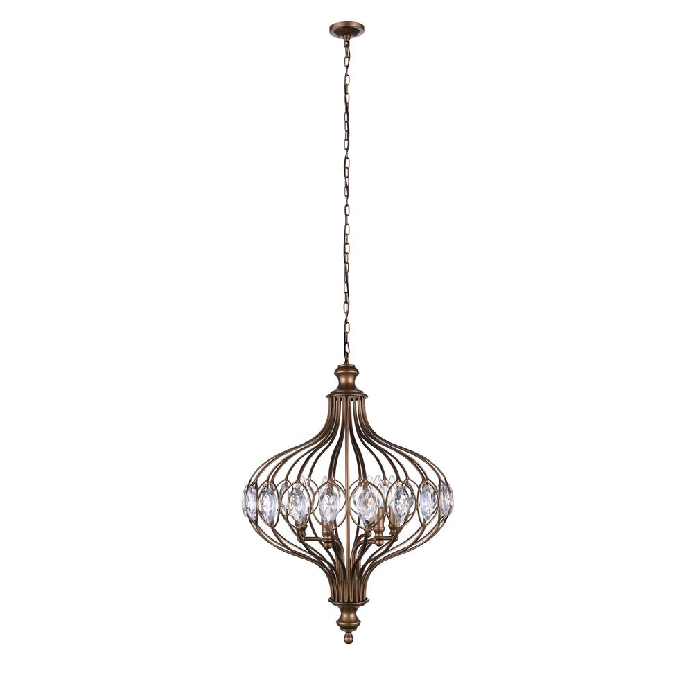 CWI Lighting Altair 3-Light Antique Bronze Pendant-9935P14 ...