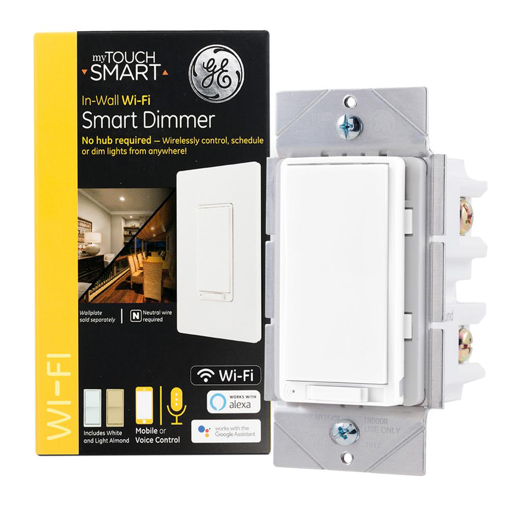 myTouchSmart GE WiFi InWall Smart Light Dimmer40794S1 The Home Depot