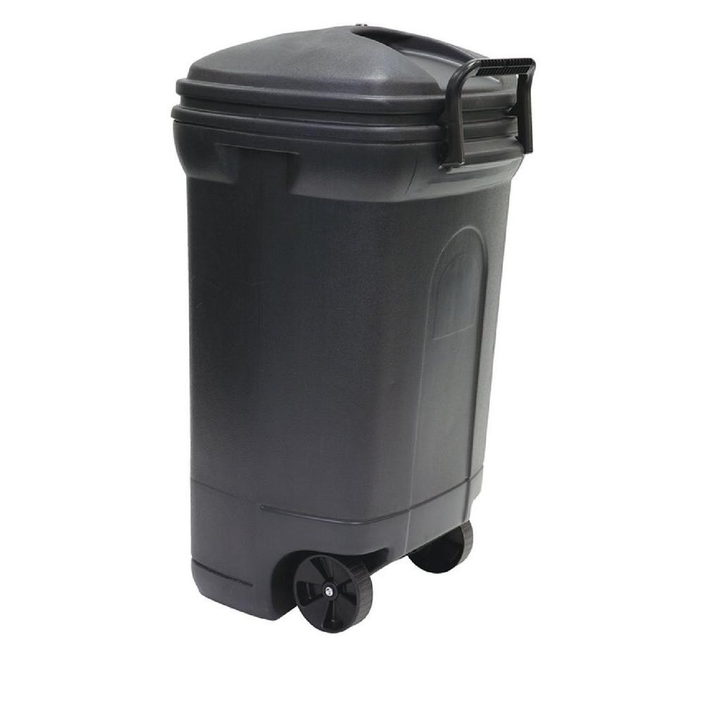 United Solutions 45 Gal. Plastic Wheeled Outdoor Trash CanTB8017 The
