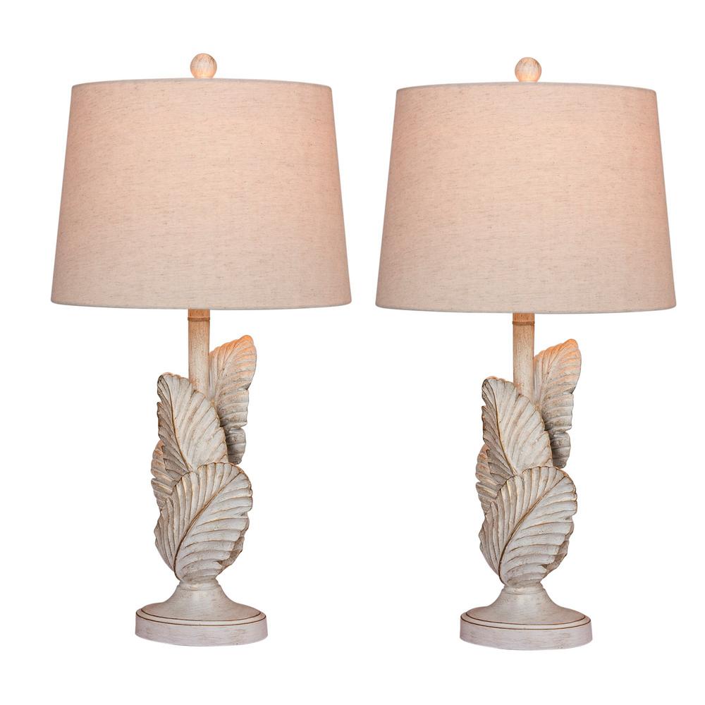 palm table lamp