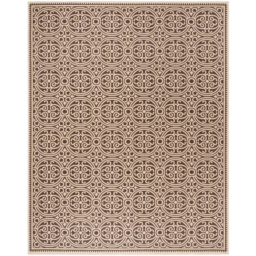 Safavieh Linden Cream Brown 8 Ft X 10 Area Rug This Safavieh Florida Shag Captures The Easy Going Lifestyle Of Southern Peninsula In An Ultra Plush A Sculpted High Low Pile Emphasizes