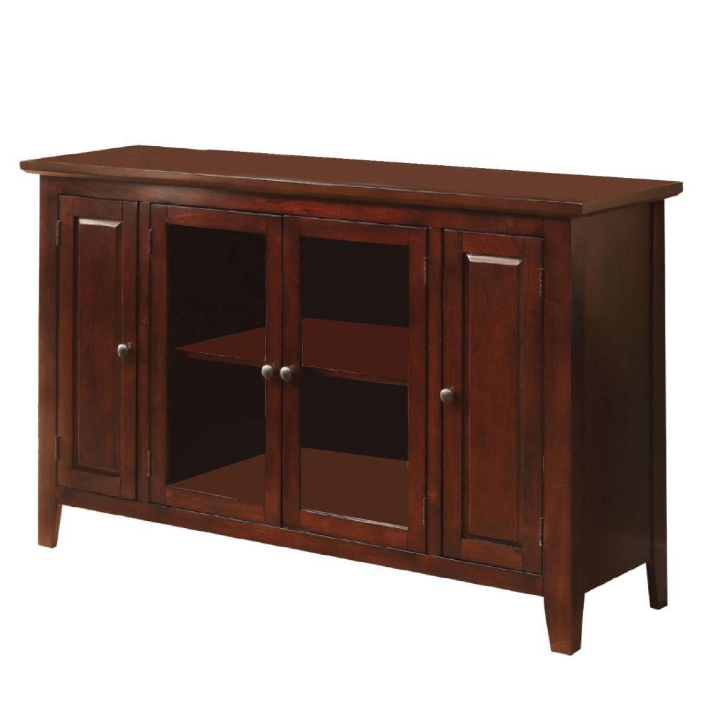 Home Source Industries Home Source Leko Mahogany Electric Fireplace TV