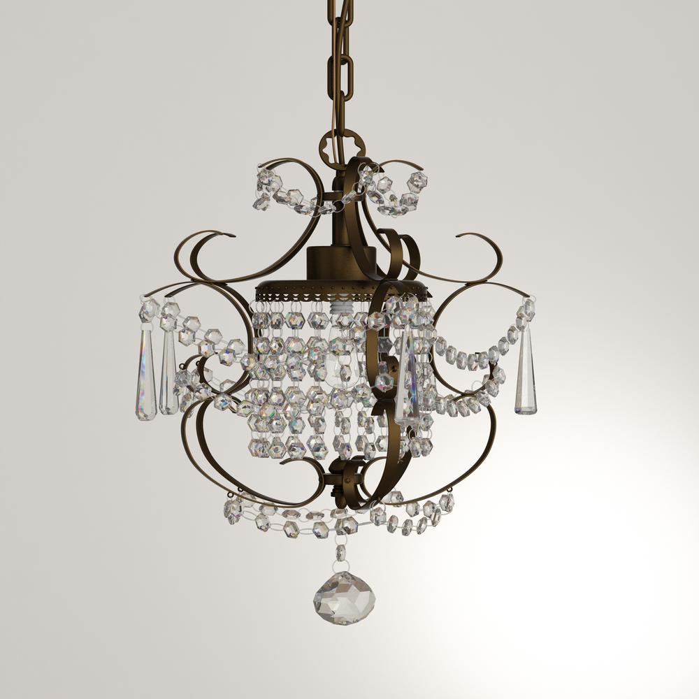 Rosalie 11 In Antique Bronze Indoor Crystal Chandelier Rl4025br Rosalie 11 In Antique Bronze Indoor