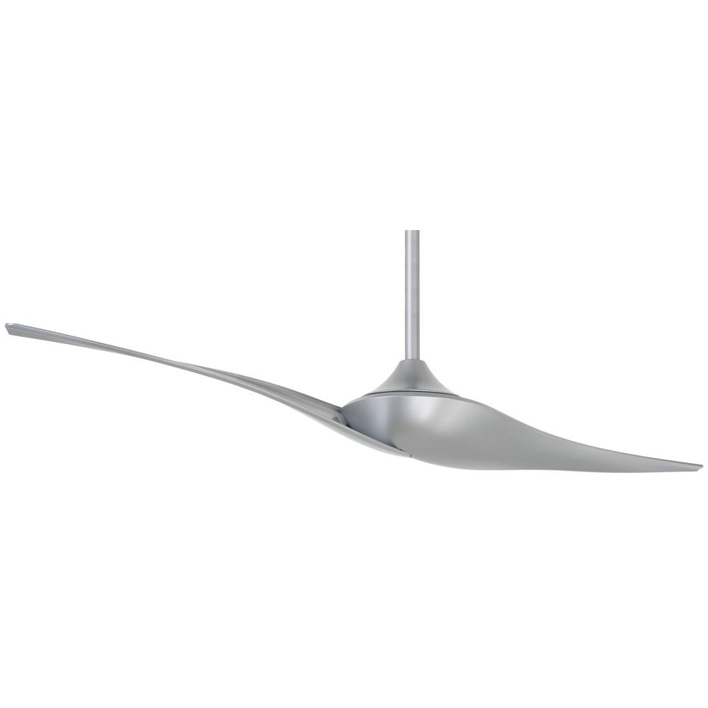 Minka Aire Wave Ii 60 In Indoor Silver Ceiling Fan With Remote Minka Aire Wave Ii 60 In Indoor Silver Ceiling Fan With Remote Control