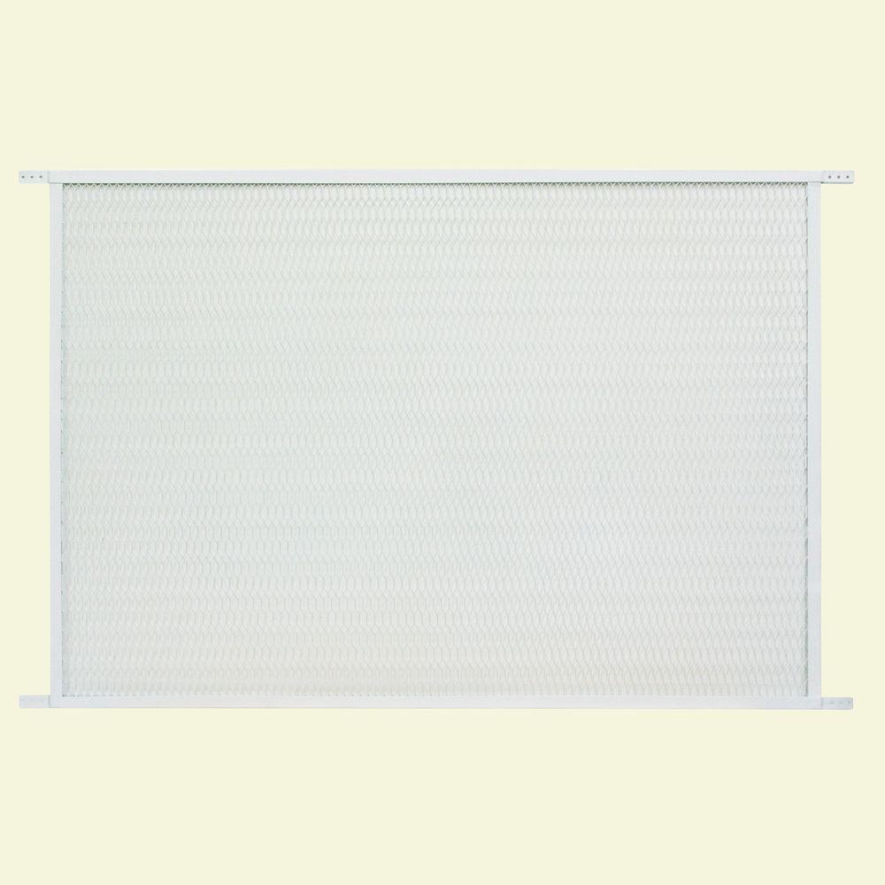 Unique Home Designs 48 In X 30 In White Steel Pet Grille