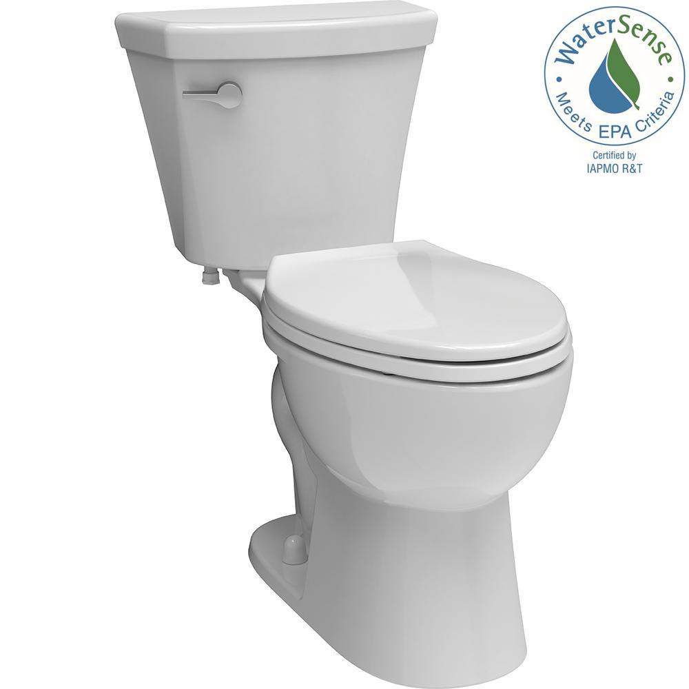 Turner 2-piece 1.28 GPF Single Flush Elongated Toilet in White