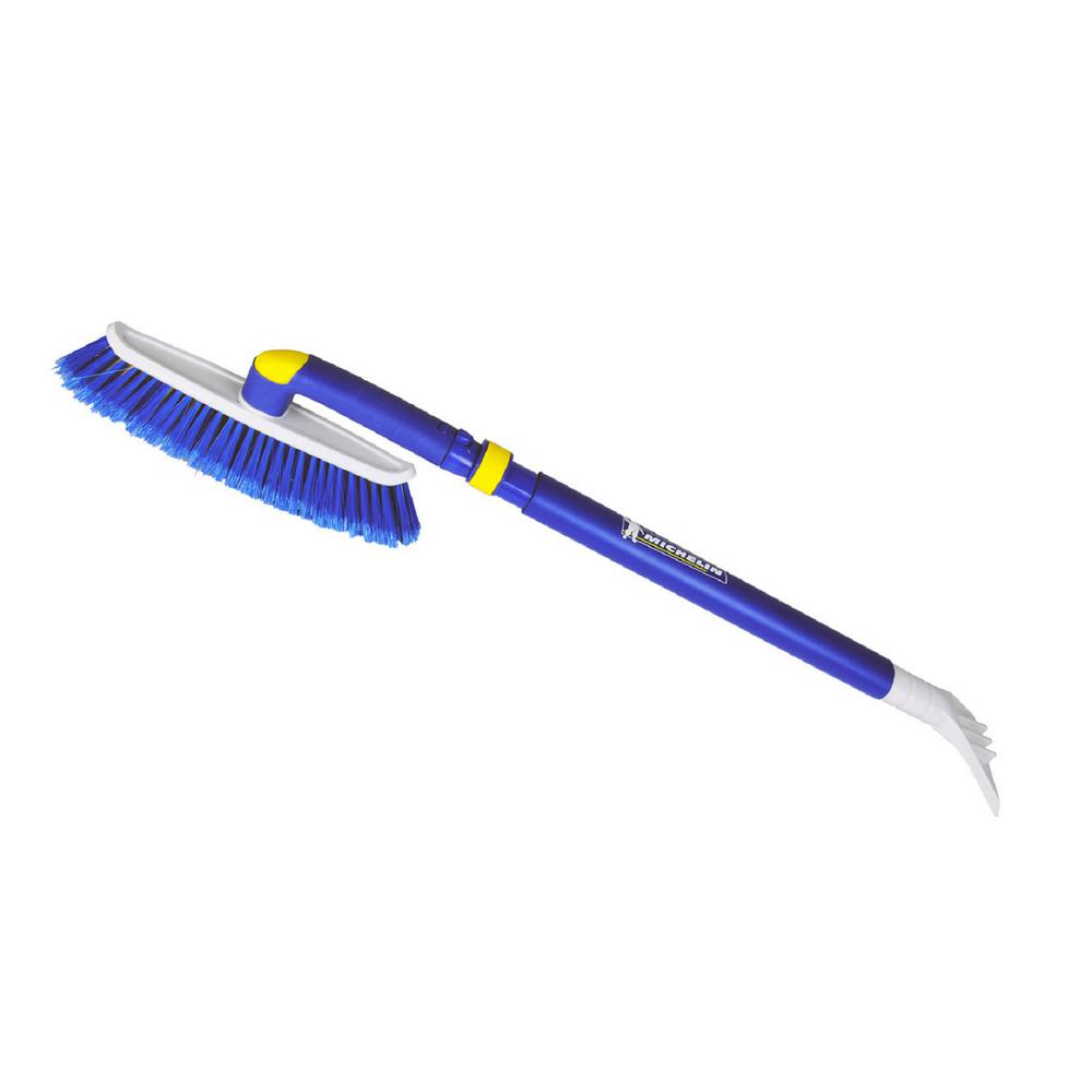 Michelin Hybrid Telescopic 34-50 inch Snow Brush Multi-Tool with Swivel Head