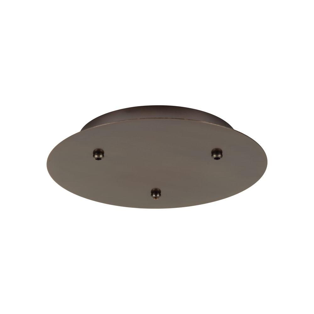 UPC 077073193212 product image for LBL Lighting 120-Volt 3-Light Round Bronze Line-Voltage Canopy | upcitemdb.com