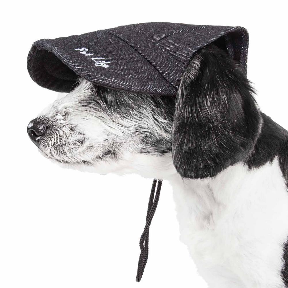 PET LIFE Medium CapTivating UV Protectant Adjustable Fashion Dog Hat