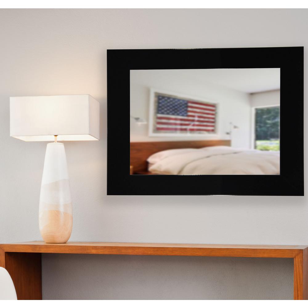 36 in. x 24 in. Delta Black NonBeveled Vanity MirrorV086/18.530.5