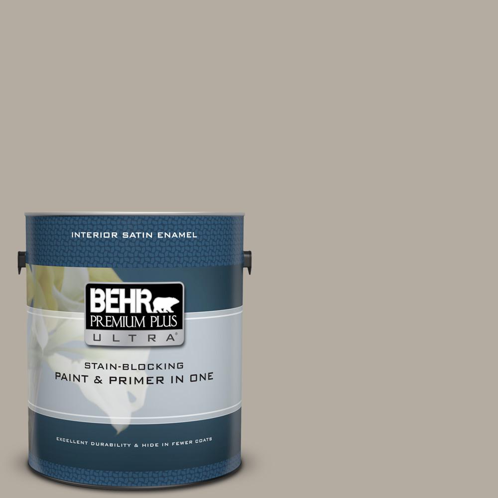 Behr Premium Plus Ultra 1 Gal Ppu18 13 Perfect Taupe Satin Enamel Ppu18 13 Perfect Taupe Satin Enamel Interior