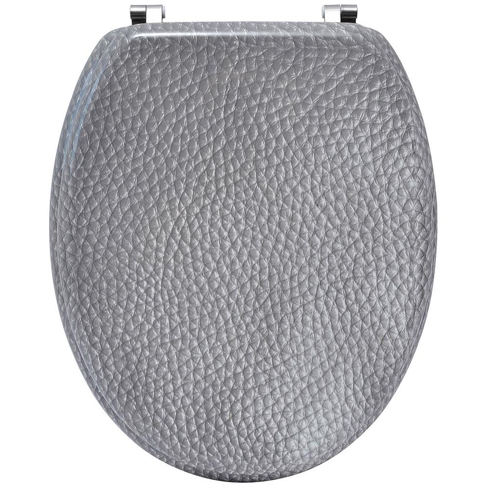 Unbranded Oval Closed Front Toilet Seat in Gray4109600 The Home Depot
