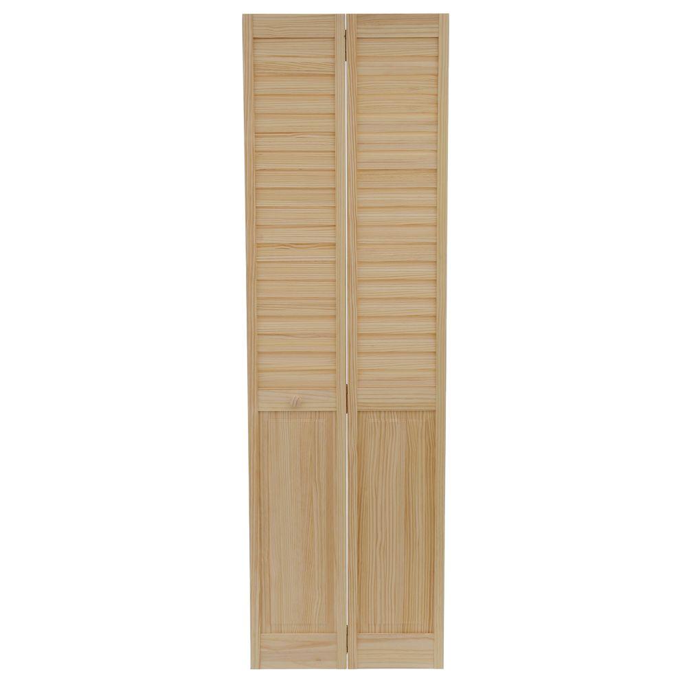 Interior doors with slats