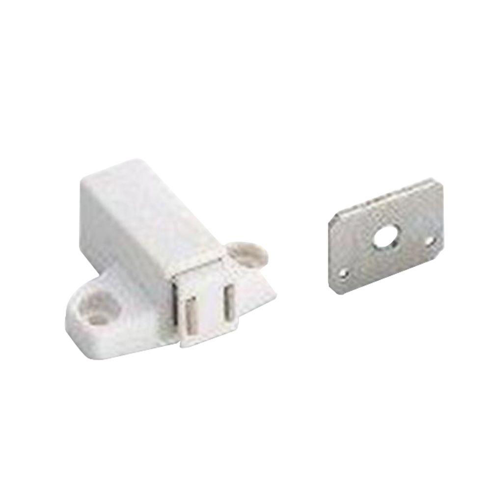 Liberty 2 in. White Heavy Duty Door Catch with StrikeC080X0CWP The Home Depot