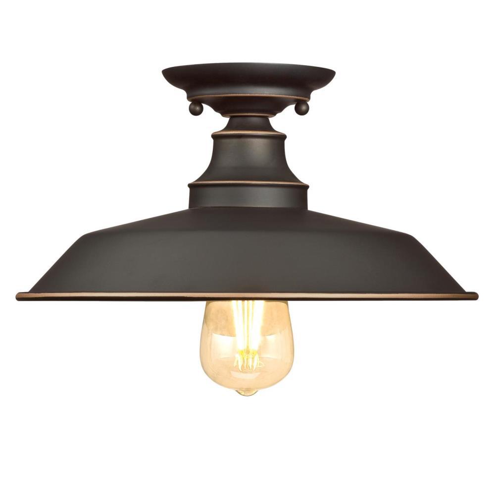 Westinghouse Iron Hill 12 In 1 Light Oil Rubbed Bronze With Highlights Semi Flush Mount Westinghouse Iron Hill 12 In 1 Light Oil Rubbed Bronze With Highlights Semi Flush Mount