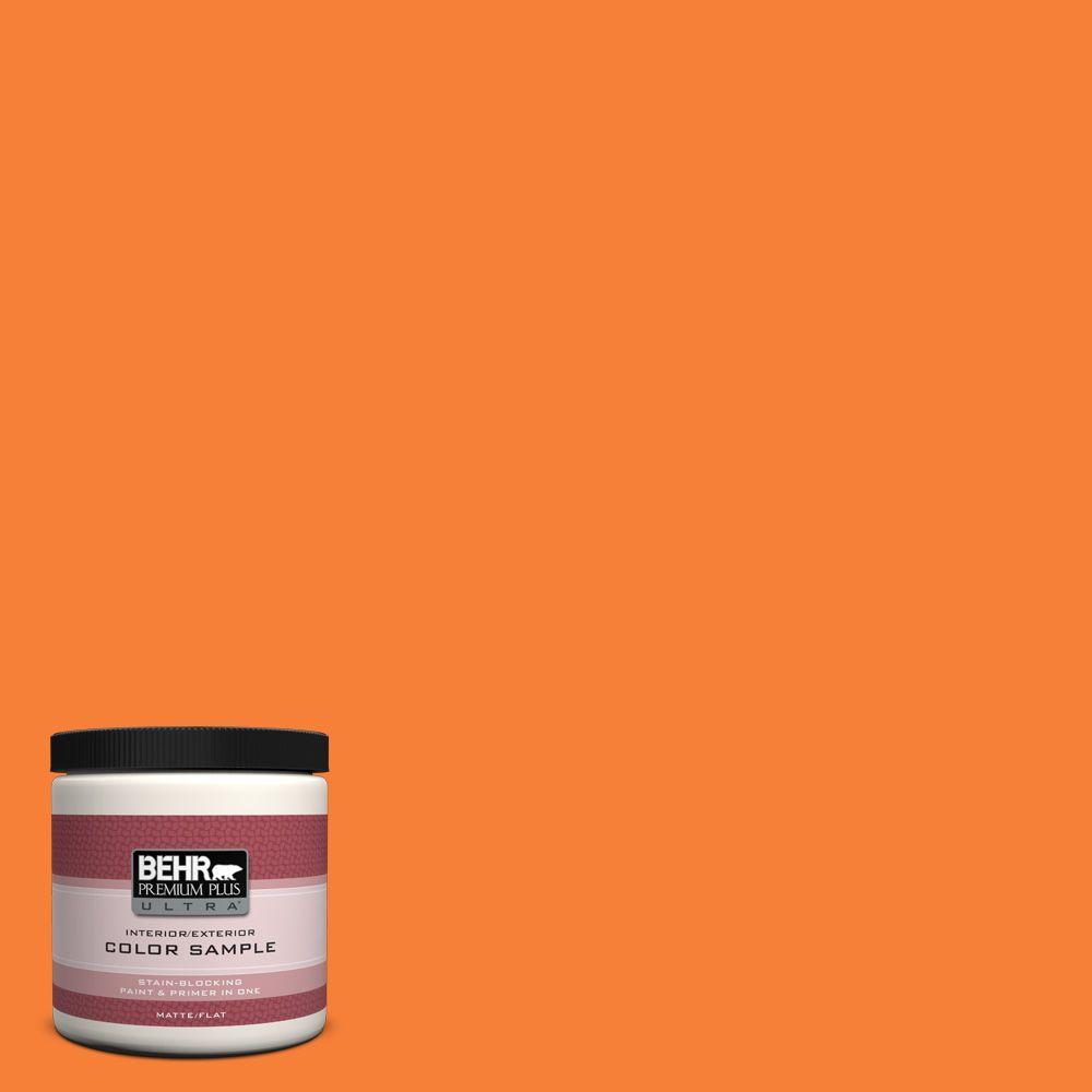 Behr Premium Plus Ultra 8 Oz 230b 6 Orange Burst Matte Interior 230b 6 Orange Burst Matte Interior