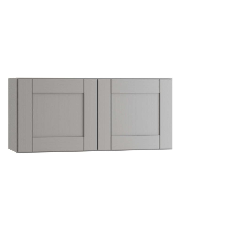 ALL WOOD CABINETRY LLC Express Assembled 36 in. x 15 in. x 12 in. Wall Cabinet in Veiled Gray was $237.52 now $142.51 (40.0% off)