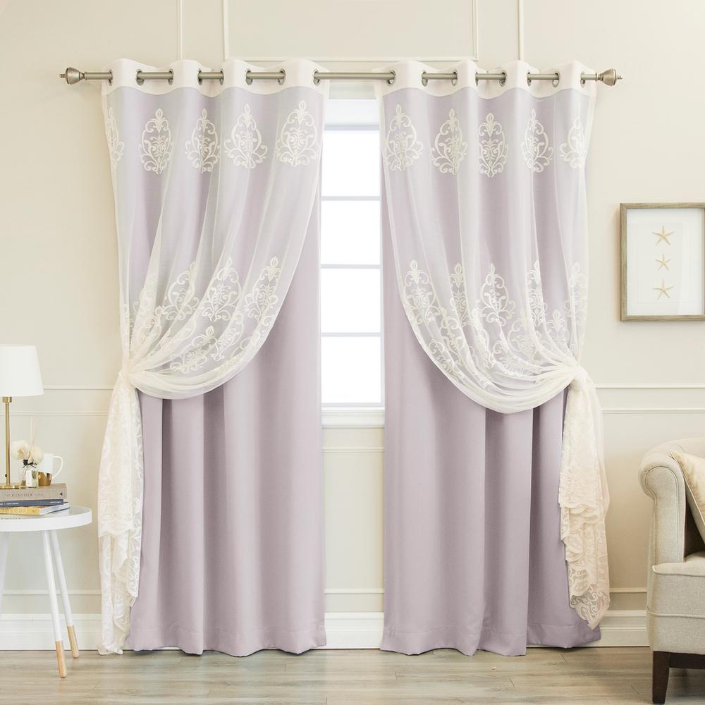 Best Home Fashion 52 In W X 84 In L Umixm Sheer Agatha