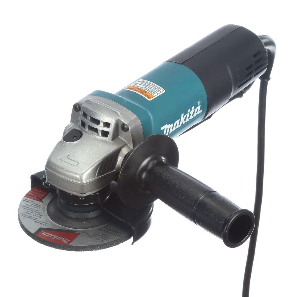 Makita 7 5 Amp 4 1 2 In Paddle Switch Angle Grinder 9557pb The Home Depot