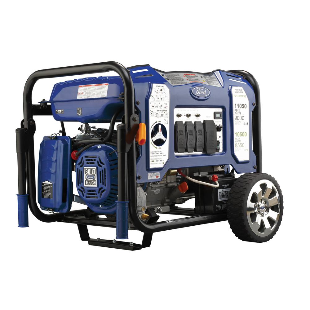 Ford 11,050/9,000-Watt Dual Fuel Gasoline/Propane Powered ...