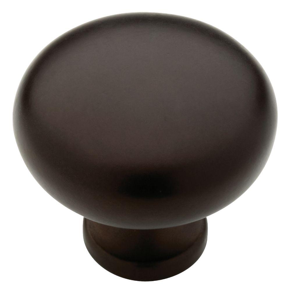 Liberty Logan 1-1/4 in. (32mm) Dark Oil Rubbed Bronze Round Cabinet ...