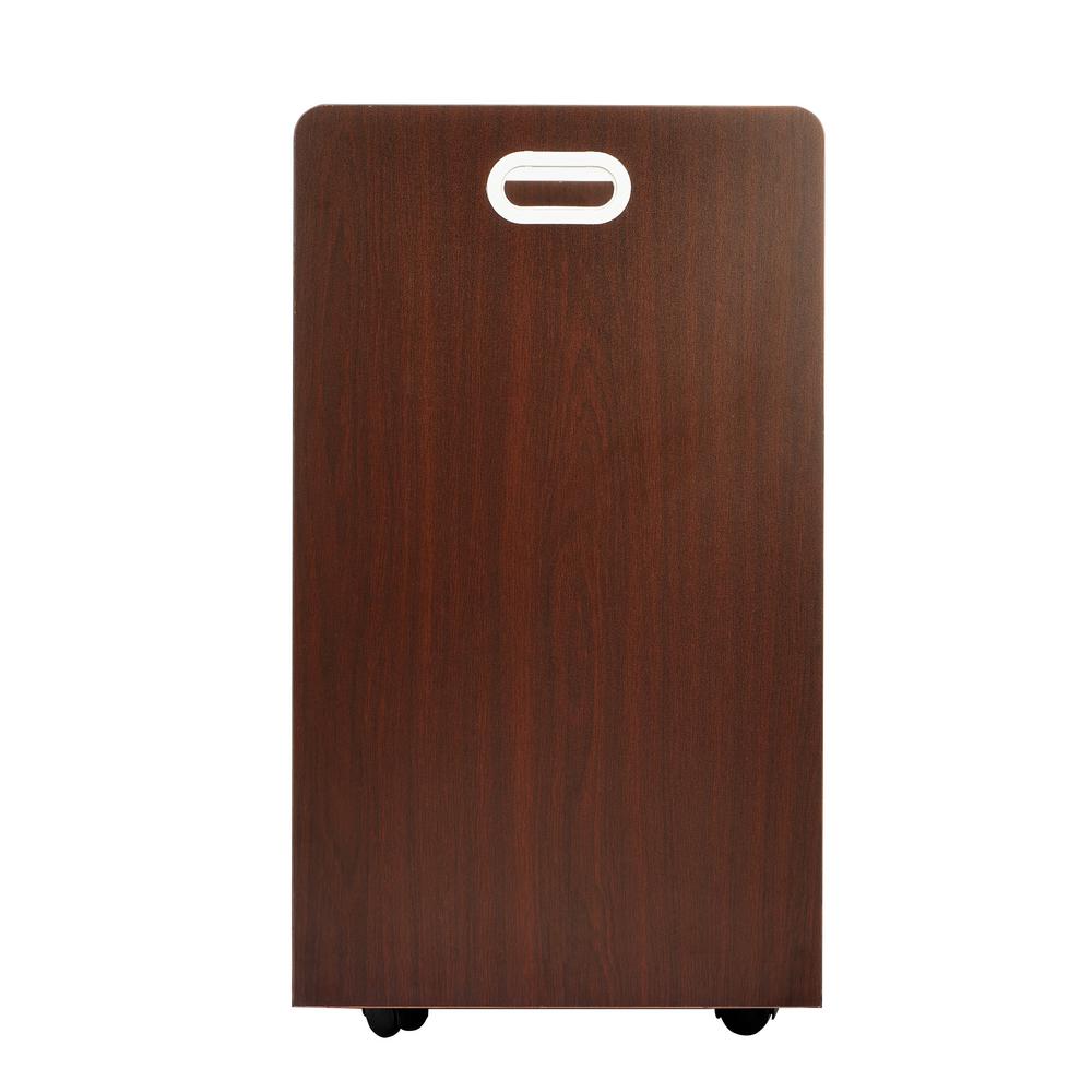 Mobile Roll File 50 Compartment Tan Wood