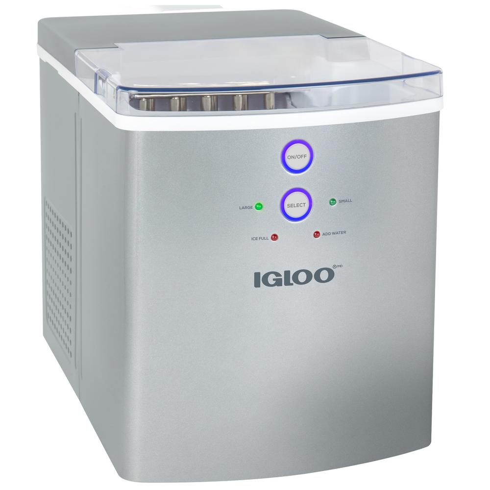 Igloo 33 Lb Automatic Portable Countertop Ice Maker In Silver