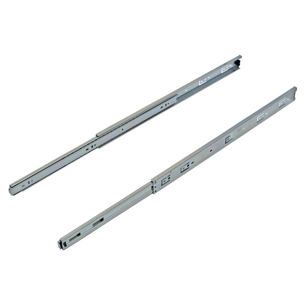 Pair of drawer slides with steel roller bearings 22/" X 1-3//4/" ...