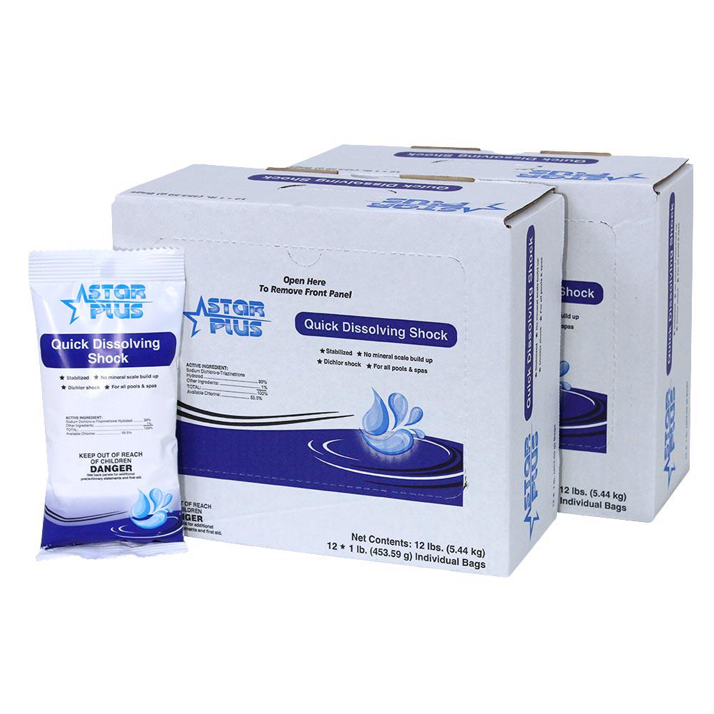 Unbranded Star Plus Quick Dissolving Shock 1 lb. Pool Chlorine Shock