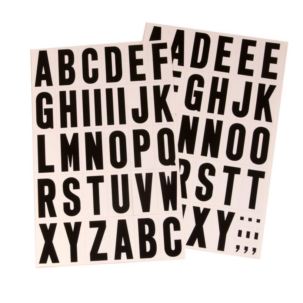 HYKO 2 in.Vinyl Letters SetMM7L The Home Depot