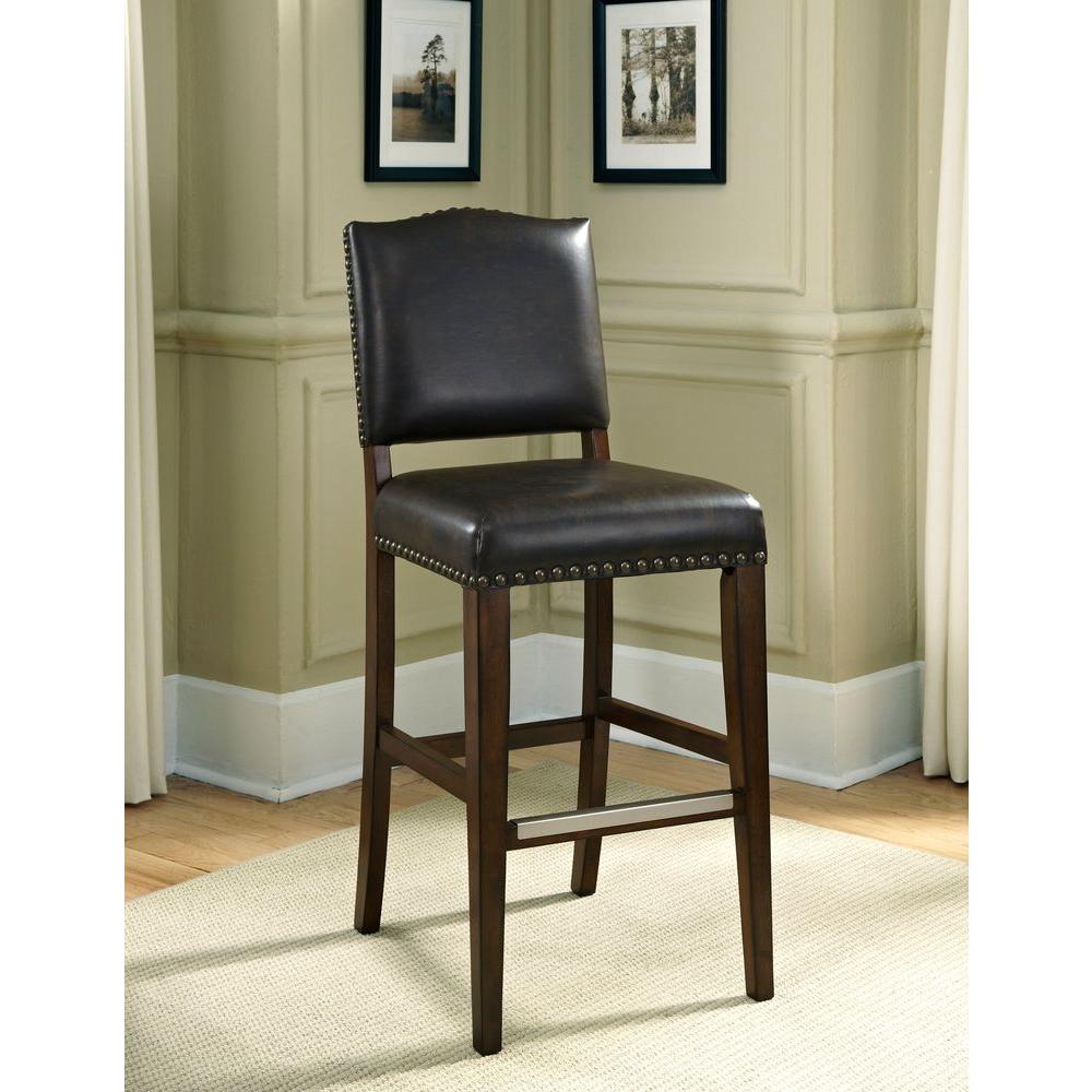 American Heritage Worthington 34 In Suede Cushioned Bar Stool Set American Heritage Worthington 34 In Suede Cushioned Bar Stool Set Of 2