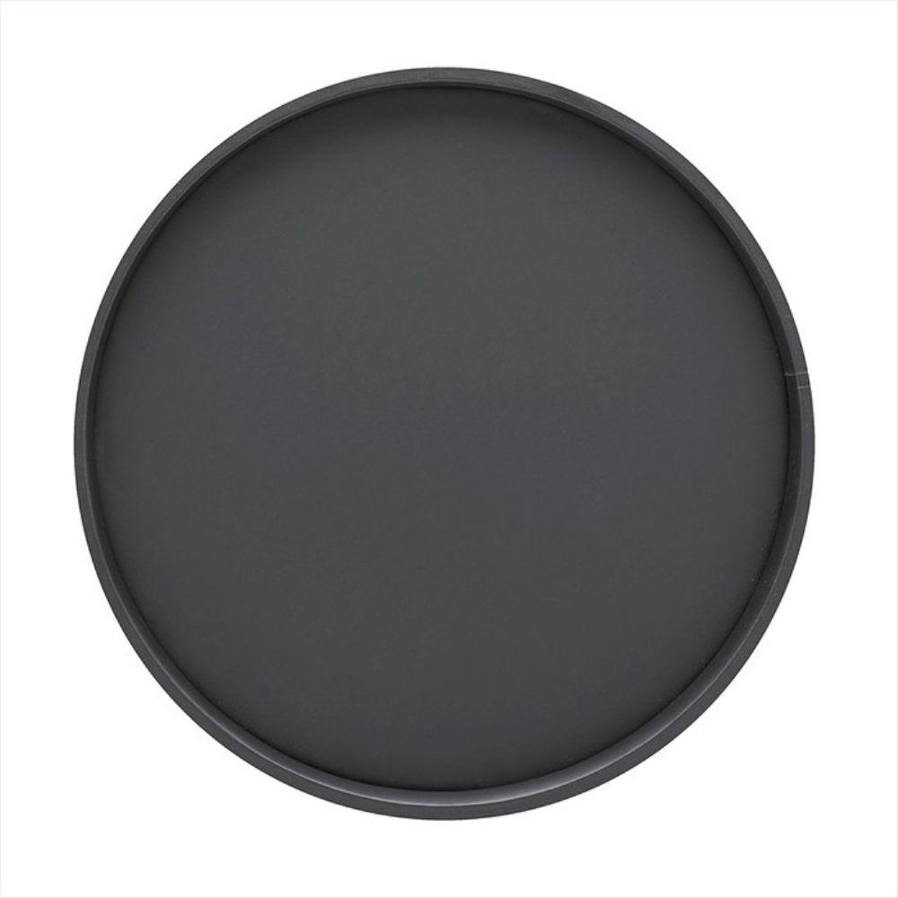 Kraftware 14 in. Round Serving Tray in Black10130 The Home Depot