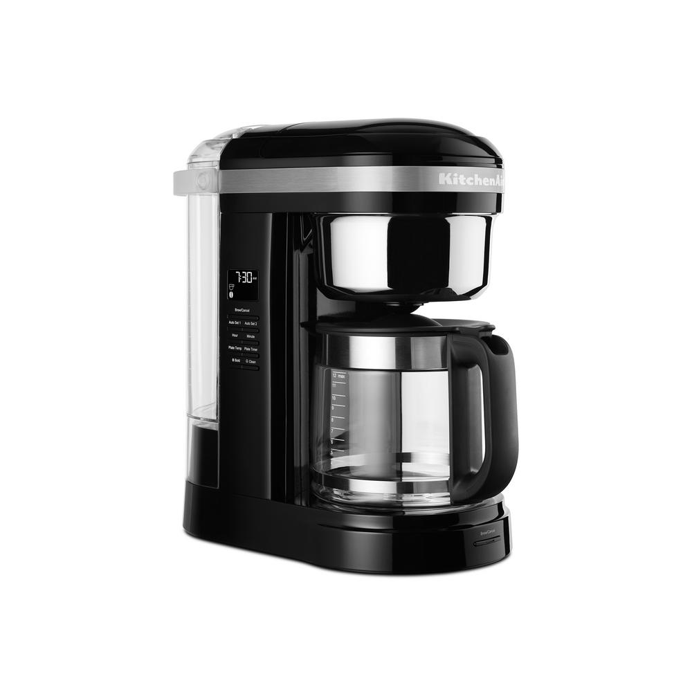 KitchenAid 12Cup Onyx Black Drip Coffee Maker with Spiral Showerhead