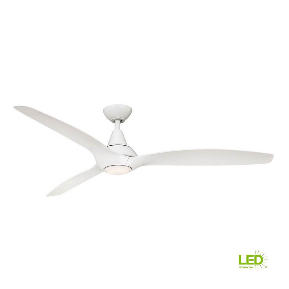 Home Decorators Collection Tidal Breeze 60 In Led Indoor White Home Decorators Collection Tidal Breeze 60 In Led Indoor White Ceiling Fan With Light Kit