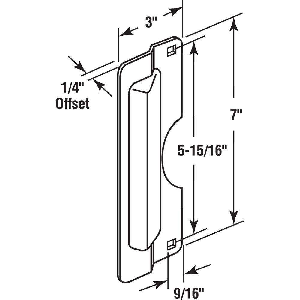 Prime Line Stainless Steel Latch Guard Plate