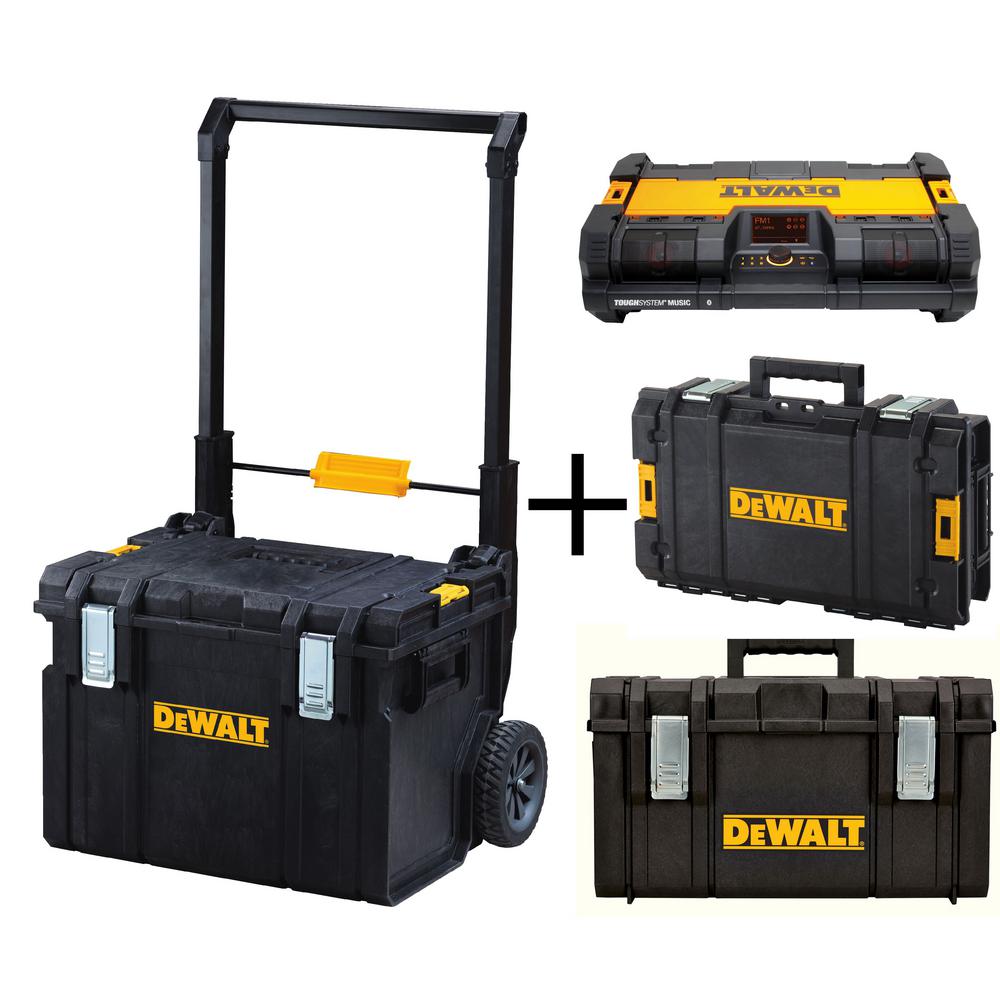 18 3 In Toughsystem Mobile Tool Box System With 2 Bo And Stackable Radio 18 3 In Toughsystem Mobile Tool Box System With 2 Bo And Stackable Radio