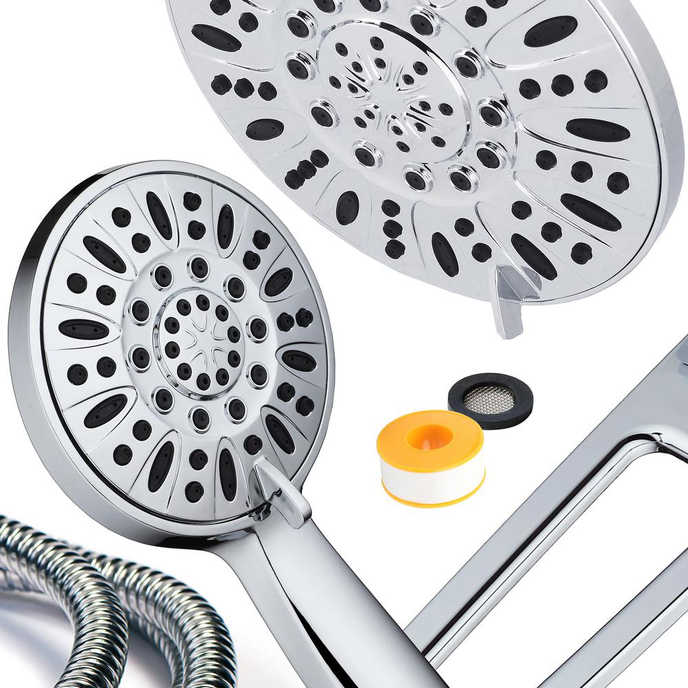 AquaSpa High Pressure Shower Combo w// Adjustable Extension Arm Oil Rubbed Bronze