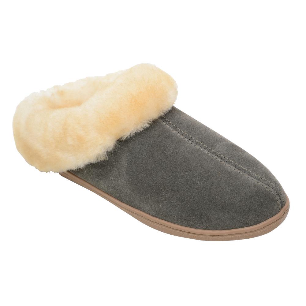 MINNETONKA Women's Sheepskin Mule Size 10 Grey Suede Slipper-3365 - The ...