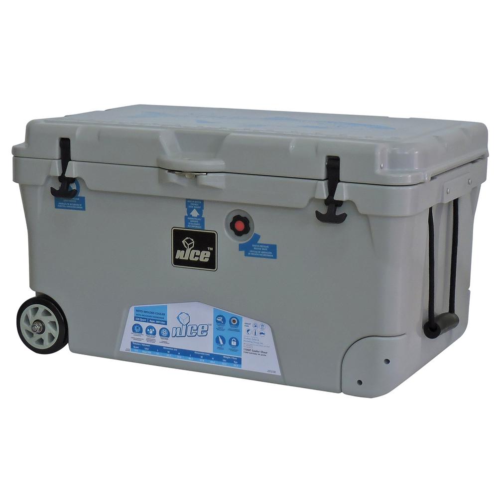 nICE 110 qt. Gray Wheeled Cooler08240806 The Home Depot