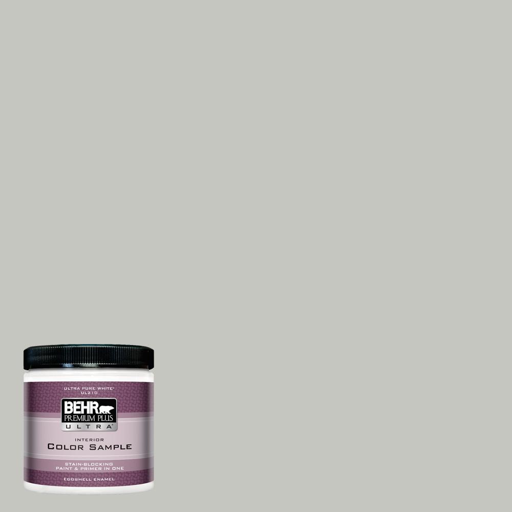 BEHR Premium Plus Ultra 8 oz. PPU2416 Titanium Eggshell Enamel