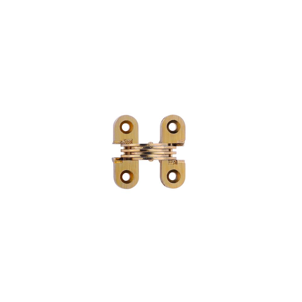 SOSS 1/2 in. 11/2 in. Satin Brass Invisible Hinge114US4 The Home Depot