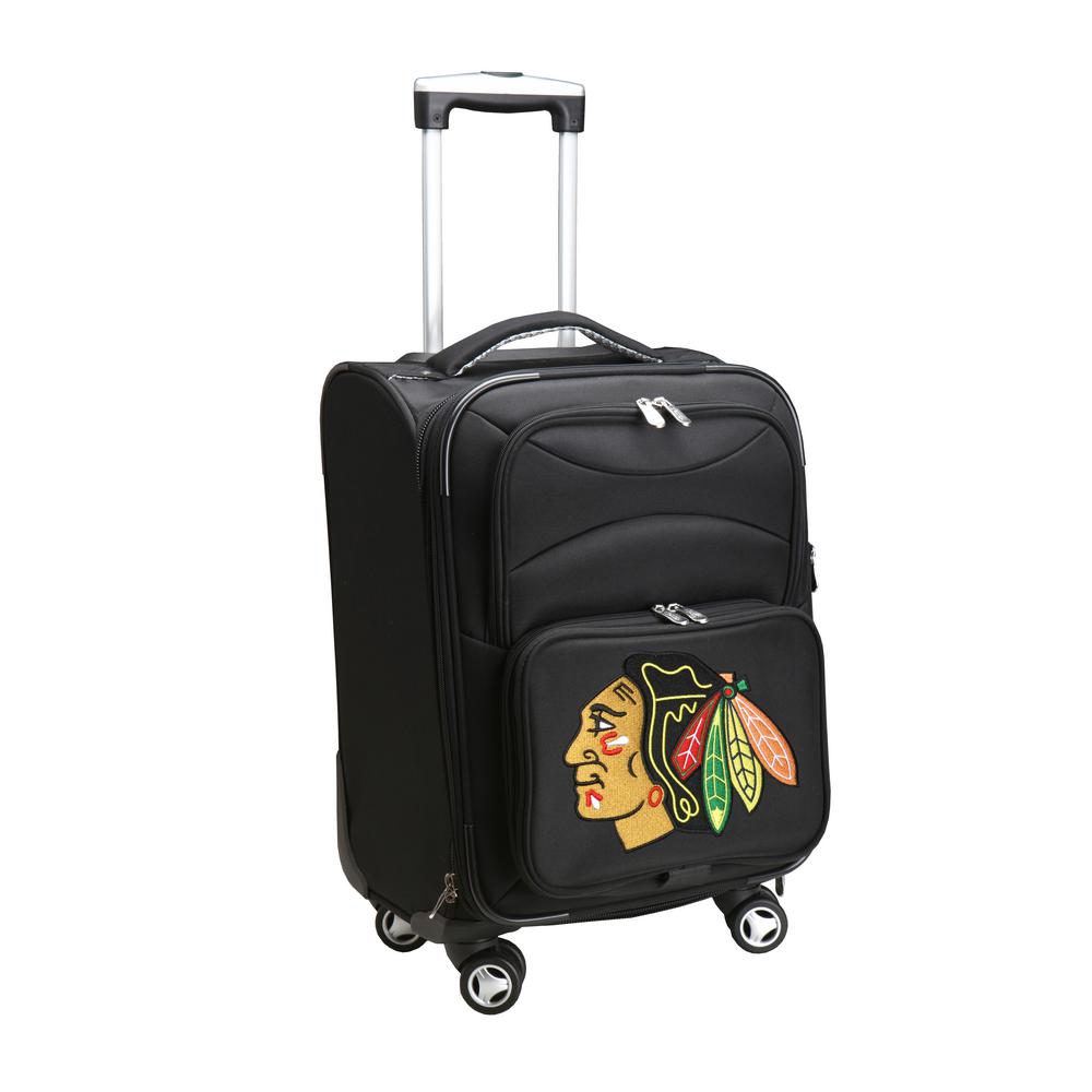 Denco Nhl Chicago Blackhawks 21 In Black Carry On Spinner Softside Denco Nhl Chicago Blackhawks 21 In Black Carry On Spinner Softside Suitcase