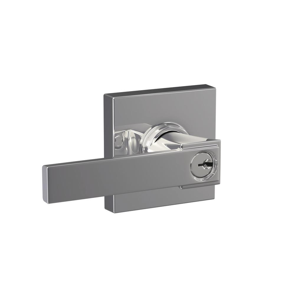 Schlage Custom Northbrook Bright Chrome Collins Trim Keyed Entry
