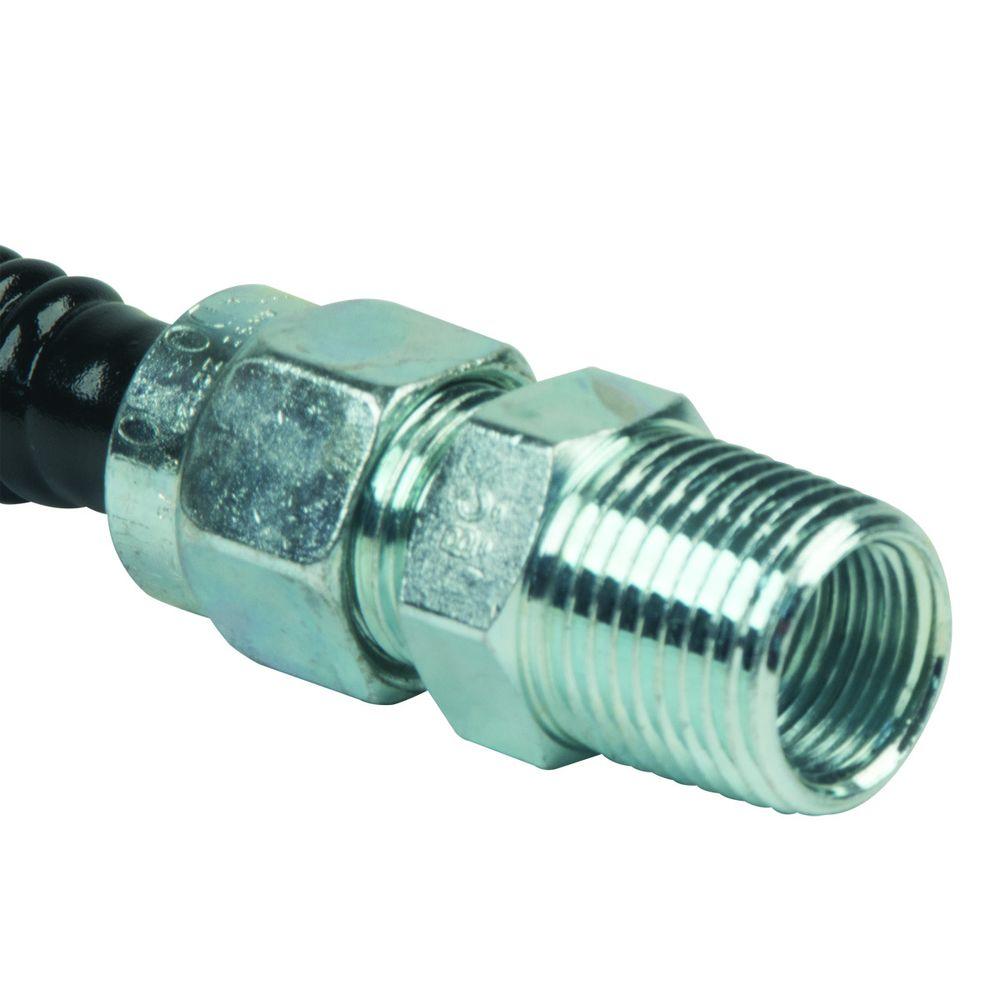 BrassCraft BCSSD4730 ProCoat 1/2 MIP x 3/8 MIP x 30 Black Coated