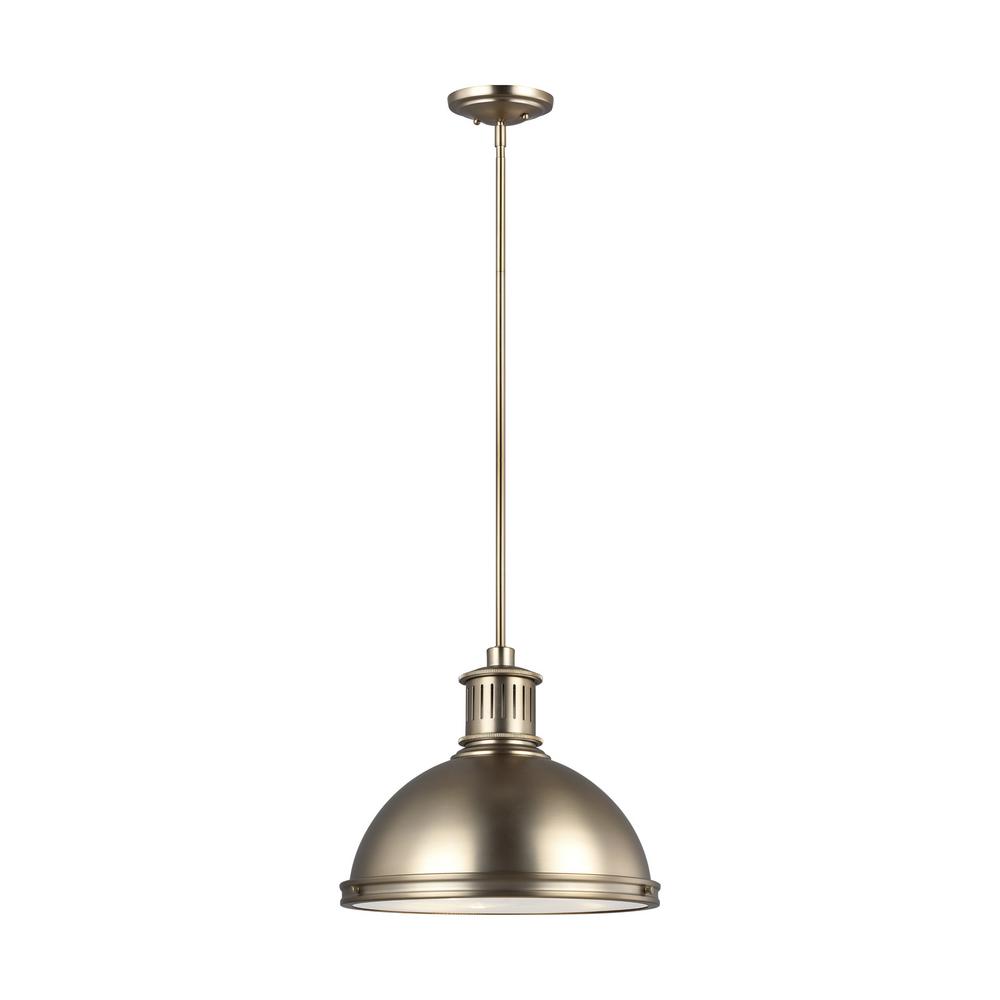 Sea Gull Lighting Pratt Street Metal 1 Light 16 In 28 Watt Satin Bronze Integrated Led Pendant Sea Gull Lighting Pratt Street Metal 1 Light 16 In 28 Watt Satin Bronze Integrated Led Pendant